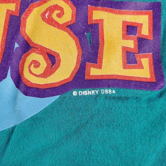 Vtg Mickey Mouse And Friends Shirt Mens Medium Green Short Sleeve Crew Neck Tee - Picture 6 of 9